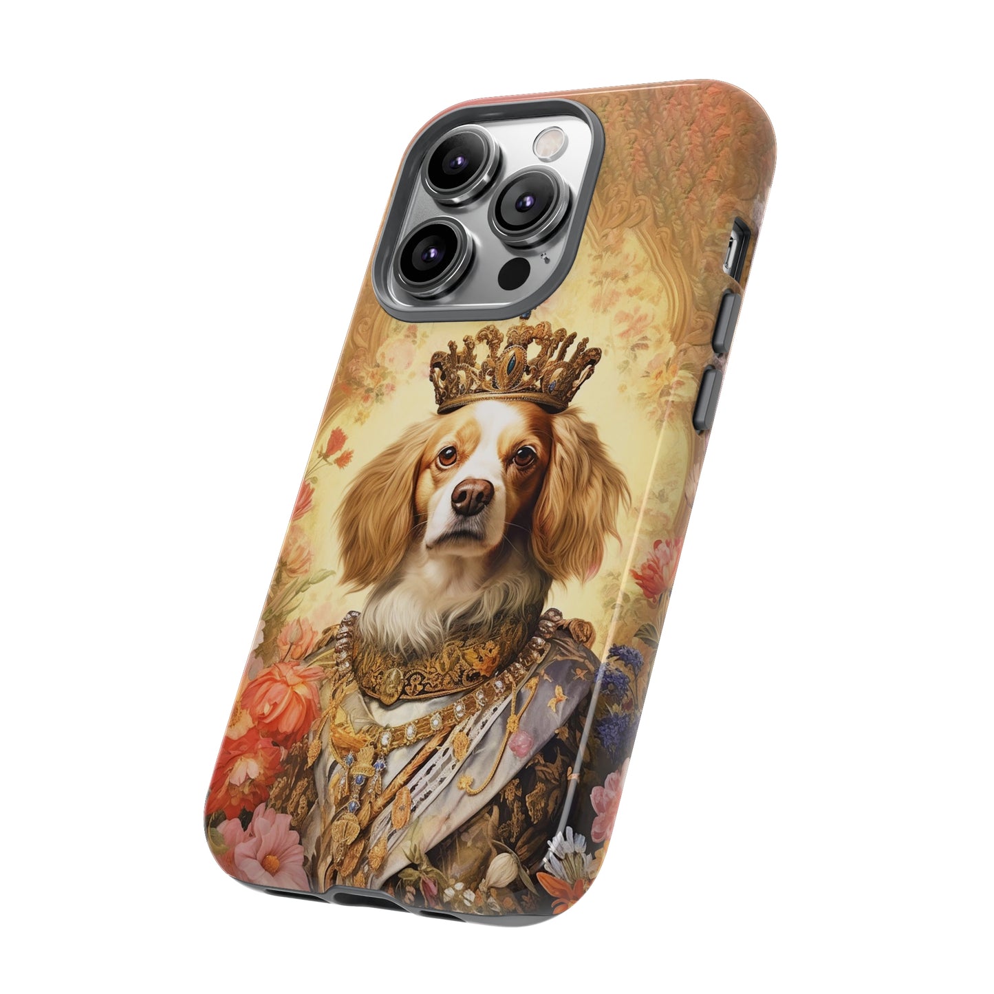 Custom Pet Phone Case, Royal Dog Portrait, Personalized Pet iPhone Case, Custom Dog & Cat Phone Case, Unique Gift for Pet Lovers, Holiday Gift